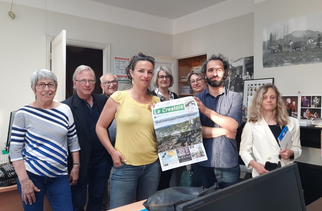 À la rédaction du Crestois, Laure et Martin ont présenté le 26 mai dernier aux membres du Club de la presse leur projet de reprise de l'hebdomadaire.