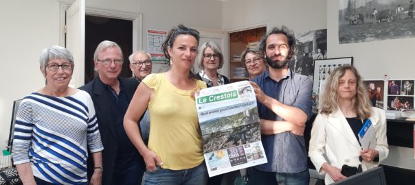 À la rédaction du Crestois, Laure et Martin ont présenté le 26 mai dernier aux membres du Club de la presse leur projet de reprise de l'hebdomadaire.